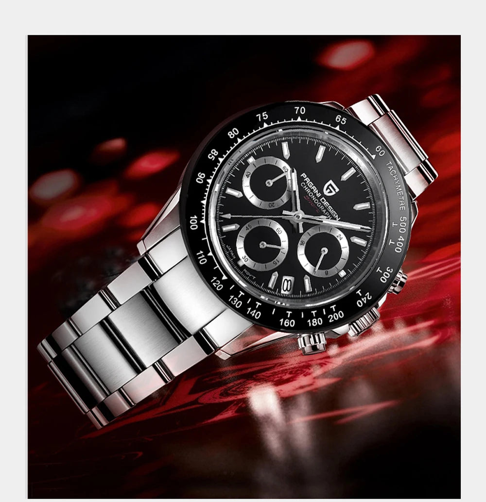 PAGANI DESIGN 2026 New Sport Chronograph Top Brand Luxury Quartz Watch For Men Sapphire crystal  Automatic Date Wrist watch Men