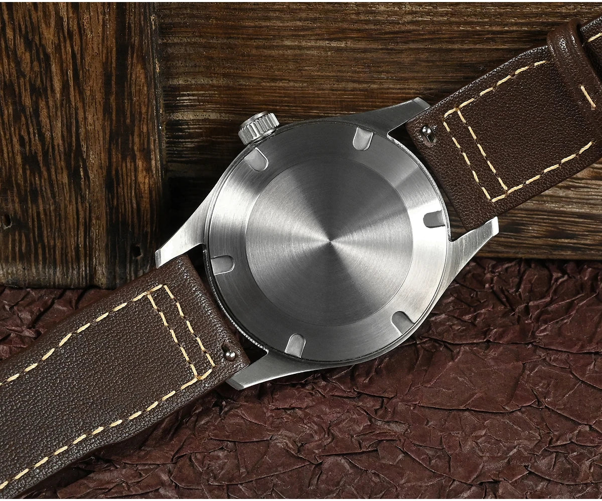 San Martin Simple Men Watch 37mm Pilot Miyota 8215 Classic Military Explore Automatic Mechanical Watches Waterproof 100m