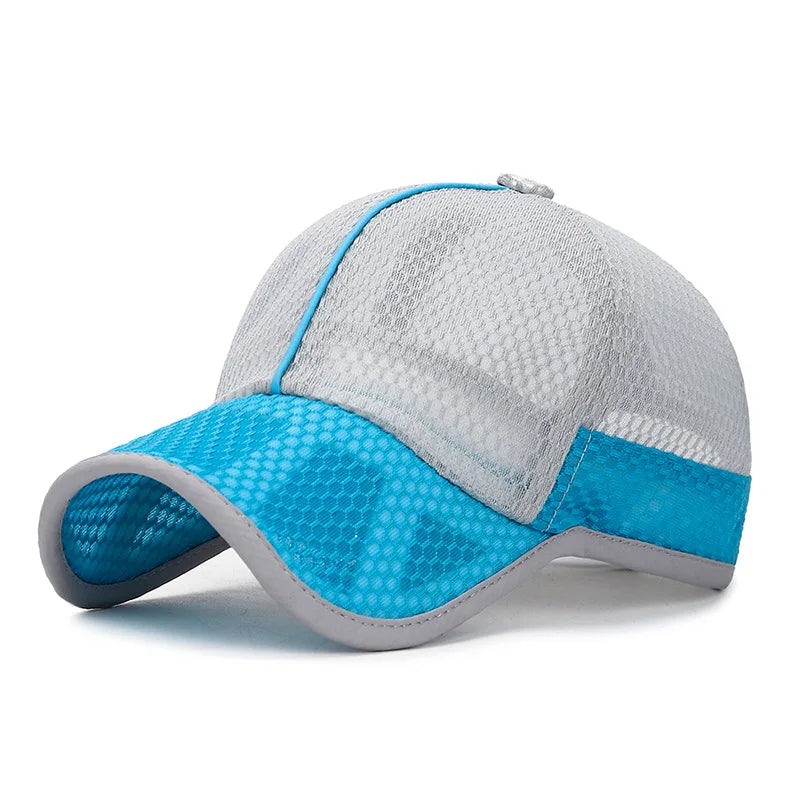 New Summer Children Kids Cute Baseball Cap Solid Breathable Snapback Hat Outdoor Cool Mesh Boy Girl Sun Cap Hat