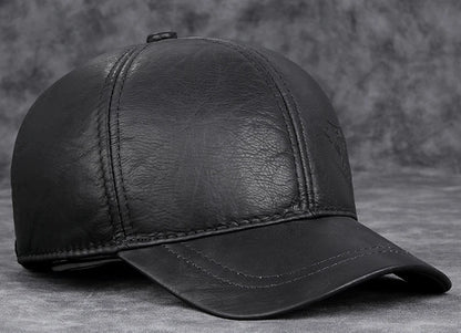 Męskie czapki z daszkiem z prawdziwej skóry bydlęcej, 56–60 cm, czarne/brązowe, z nadrukiem orła, dla mężczyzn, styl casualowy, uliczny, dla dziewczyny, czapki typu „dad hat”
