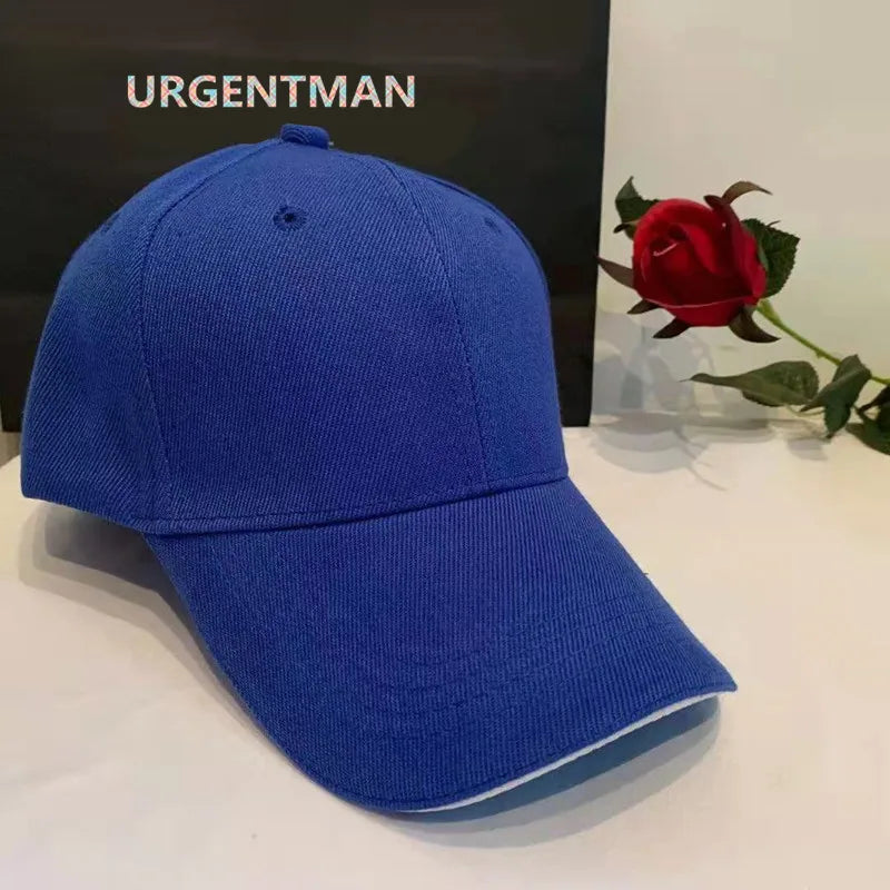 Czapka unisex, casualowa, akrylowa, gładka czapka baseballowa, czapki z regulacją dla kobiet i mężczyzn, czapka hip-hopowa, odzież uliczna, czapka typu „dad hat”, sprzedaż hurtowa