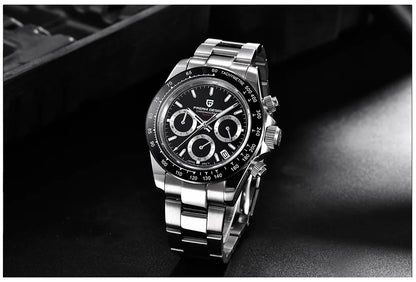 PAGANI DESIGN 2025 New Men's Watches Luxury Rose Gold Quartz Watch For Men 100M Waterproof Sports Chronograph Wristwatch Men