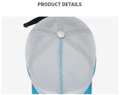 New Summer Children Kids Cute Baseball Cap Solid Breathable Snapback Hat Outdoor Cool Mesh Boy Girl Sun Cap Hat