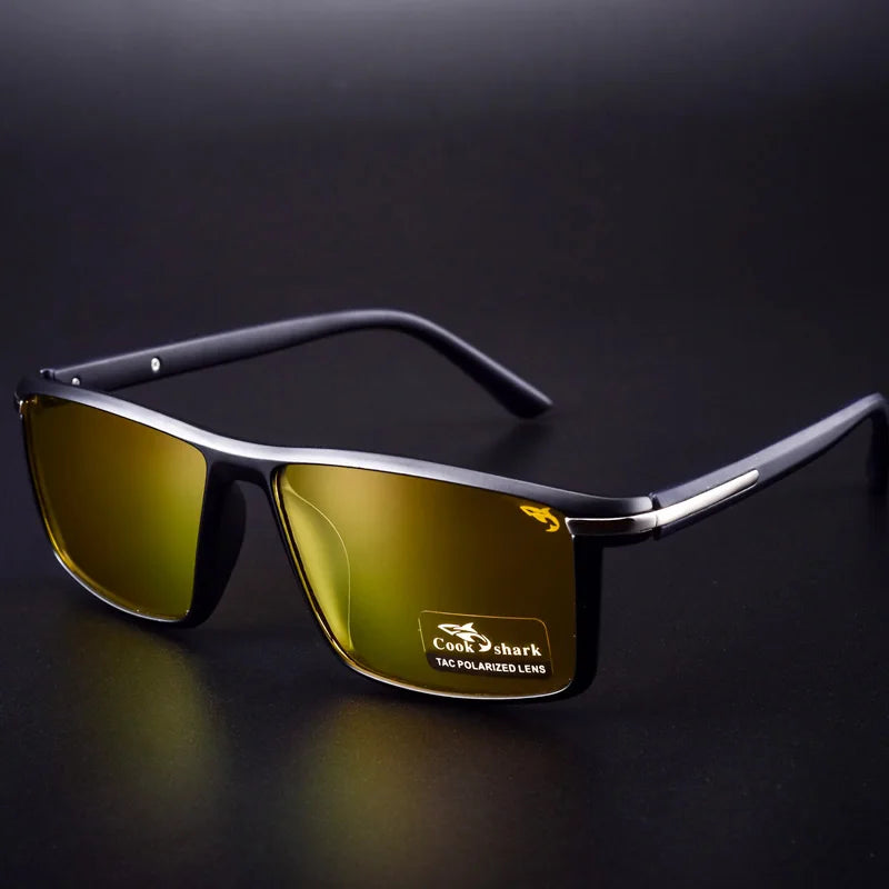 Cook shark sunglasses men's polarized sunglasses driving glasses new UV protection driver night vision goggles