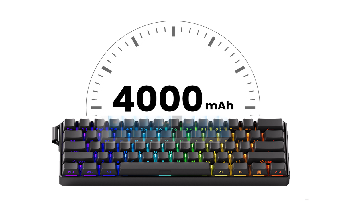 Akko MonsGeek FUN60 Magnetic Switch Mechanical Keyboard 60% Gaming Keyboard with Rapid Trigger 0.01mm, 8K Polling Rate, ARGB, Custom Mechanical Keyboard