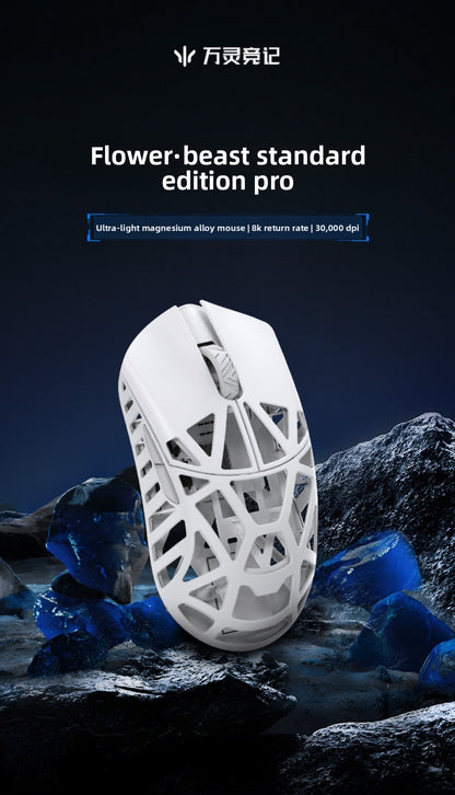 WLMOUSE Beast X Pro Magnesium Alloy Wireless Gaming Mouse, Ultra-Lightweight 8K Gaming Mouse with PAW3950HS Sensor, 30000 DPI, 750 IPS, Type-C Rechargeable