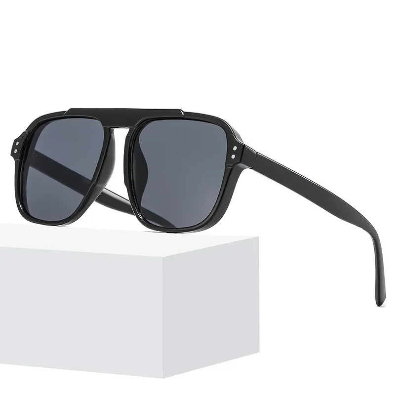 Fashion Female Sun Shades Eyewear Men Women Fashion Double Beam Sunglasses Vintage Outdoor Travel Driving UV400 Goggles