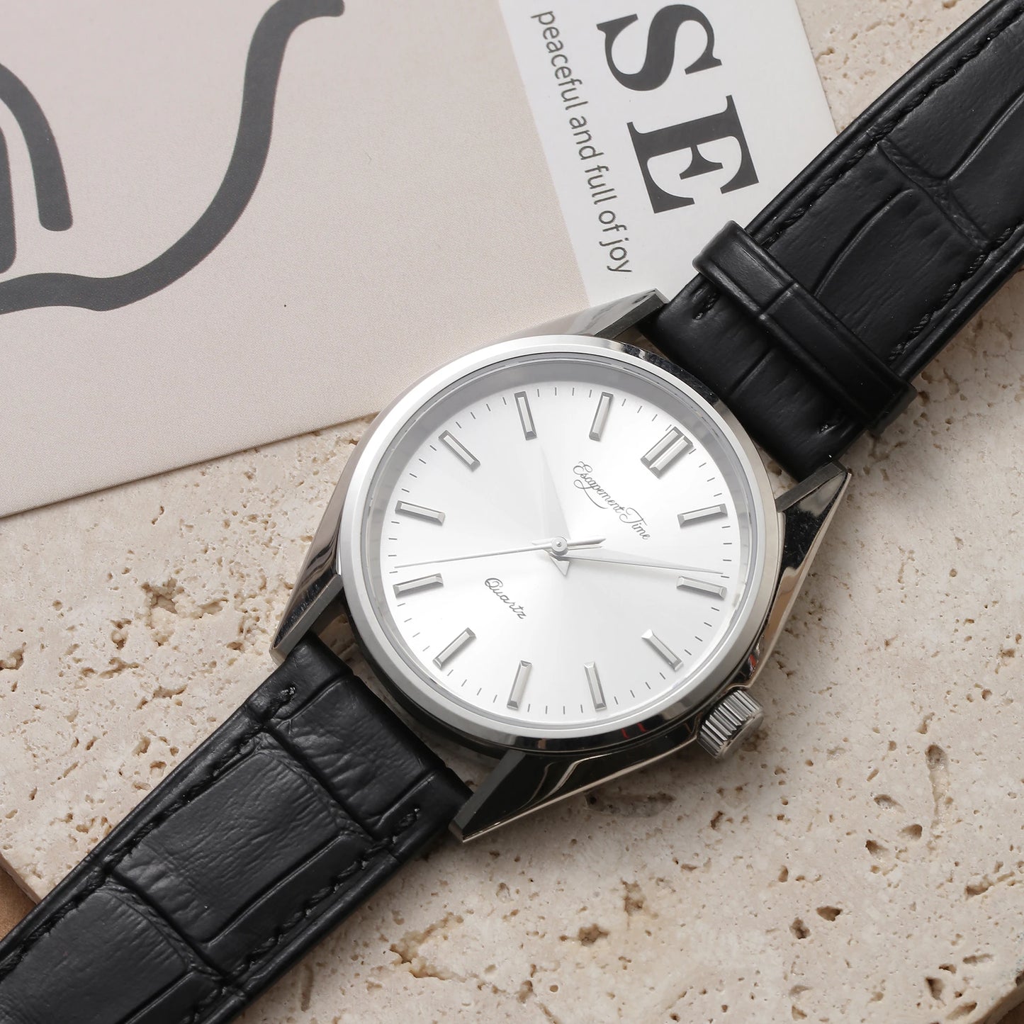 【Escapement time】Quartz Watch 40mm Case VH31  Heat Treatment Hand