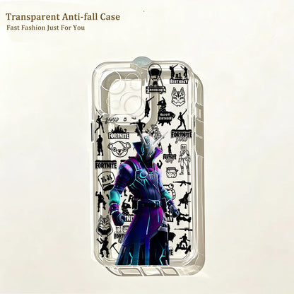 Hot Game Fortnite Phone Case for iPhone 17e 17 16 16e 15 14 13 12 11 Mini Pro Max X XR XS Max 7 8 Air Plus Clear Back Cover
