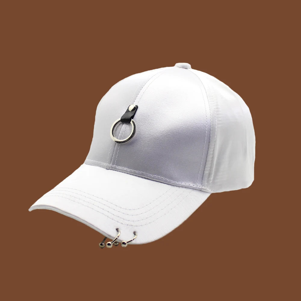 Femei Bărbați Hip Hop K-pop Șapcă de baseball tip snapback, culoare uni, cu inel, sport, dans, călătorii, iubitor de călătorii, șapcă pentru tată, șepci, îmbrăcăminte urbană, reglabilă