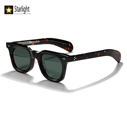 Luxury Brand Designer Classic Acetate Tortoise High Quality Sunglasses Man Retro Eyewear Fashion Men Outdoor Eyeglasses 148mm