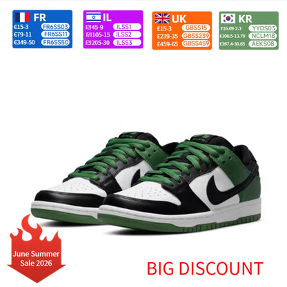 Nike Dunk SB Unisex Skateboarding Shoes Classic Retro Style Padded Collar BQ6817-302