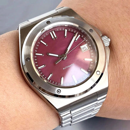 Tandorio 200M Diving 40mm Black White Shell Dial Lume NH35Automatic Men Watch Sapphire Glass Stainless Steel Bracelet 2025