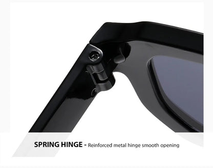 UV Protection Small Frame Square Sunglasses Punk Square Women Sun Glasses Leopard Print UV400 Retro Eyewear Photography