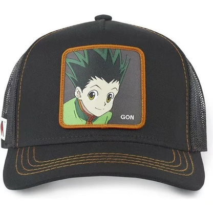 Șapcă de baseball Hunter X Hunter Cap de vară, tip snapback, pentru bărbați, cu broderie, în stil hip-hop, cu vizieră de soare, șapcă de camionagiu ajustabilă, din plasă
