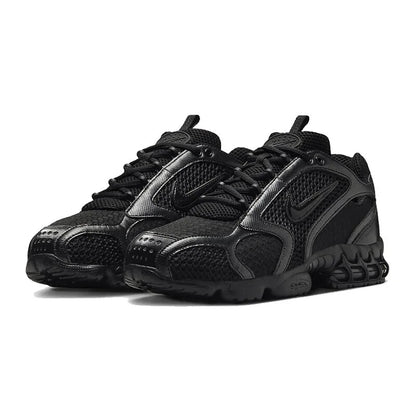 Nike Air Zoom Spiridon Cage 2 New Men's Pure Black Mesh Leather Patchwork Casual Sneakers Hm8497-010