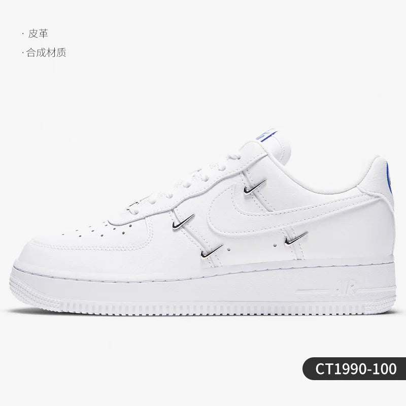 Nike originale AIR FORCE 1 Air Force No.1 lave casual skatesko til kvinder CT1990-100