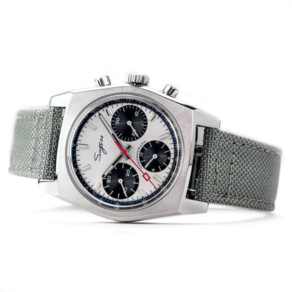 Sugess 37mm Men's Pilot Watches Original ST19 Chronograph Swanneck Mechanical Wristwatches Dome Sapphire Crystal Force Army 2024