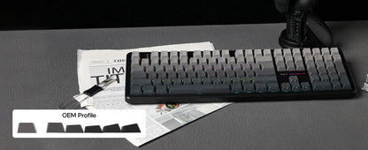 EPOMAKER x AULA F108 Full Size 100% ANSI Layout Hot-Swap Wired/2.4GHz/Bluetooth 5.0 Wireless Mechanical Keyboard RGB Backlight