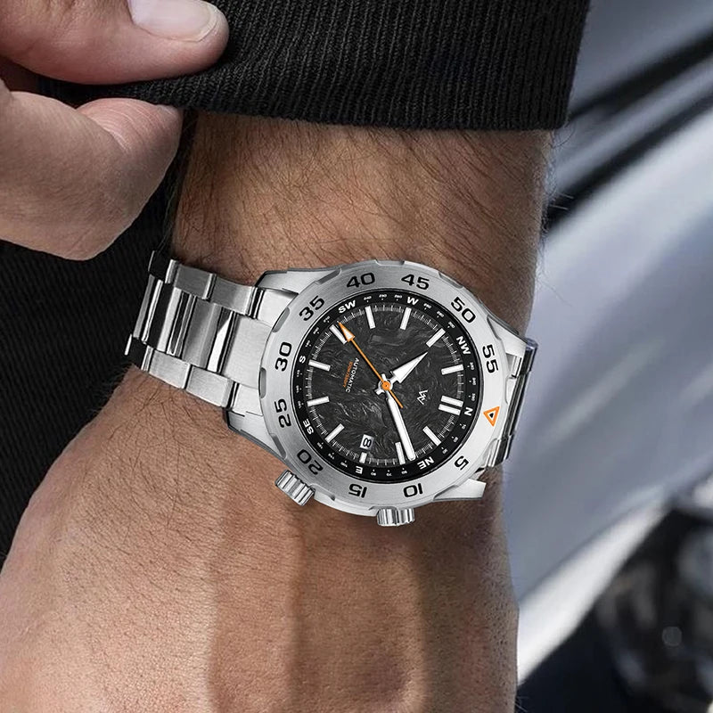 WM Watch Automatic Mechanical Watches Water Resistant Classic Casual Business Man Watch Welly Merck WM157M