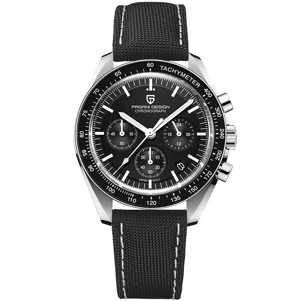 PAGANI DESIGN 2026 New Men's Watches Top Luxury Quartz Watch For Men Auto Date Speed Chronograph AR Sapphire Mirror Wrist watch
