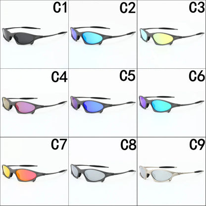 Polarized sunglasses for men and women, trendy outdoor sports, cycling, driving, sunglasses, zinc alloy