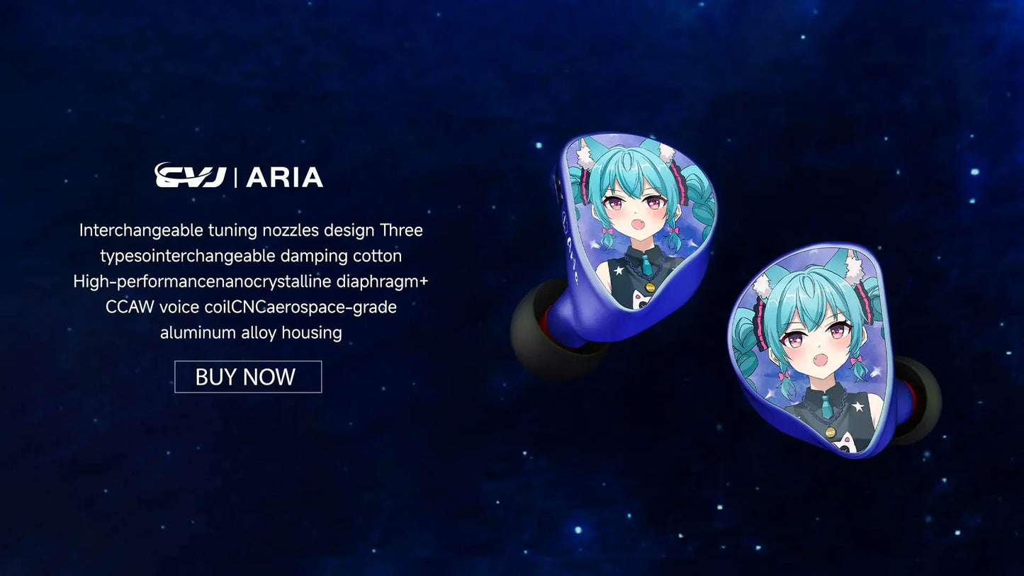 CVJ Assassin Hybrid Gaming Earphones 1DD+1BA Vibration Driver Wired HiFi Headphones with Mic, Type-C & 3.5mm In-Ear Gaming Earphones for E-Sports
