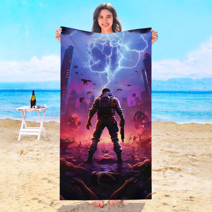 Game F-Fortnites Beach Towel Hotel Towels Bathroom Sauna Spa Playa Travel Swimming Pool For Home Baby Bath Microfiber Gym Shower