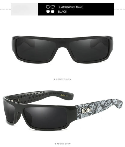 Polarized Chicano Sunglasses, Square Frame Design, UV400 Lens, Hip Hop Streetwear, Retro West Coast Accessory