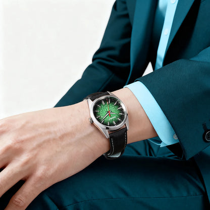 BERNY Men's Watch 10ATM Sapphire Luminous Fashion Quart Watches Full Stainless Steel Classic Dress Business Wristwatch