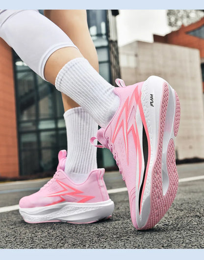 Running Shoes Carbon Board Speciality Marathon Men Sports Breathable Lightweight Women's Comfortable Athletic Nonskid Sneakers