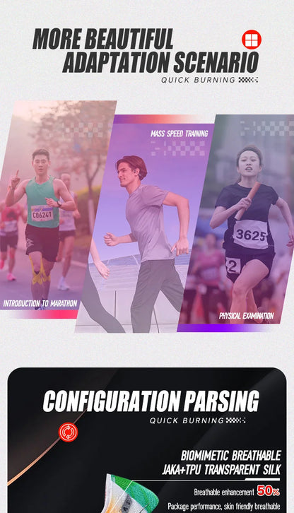 IRUNSVAN Fast Burning 1.0 Carbon Plate Marathon Training Running Shoes Breathable, Protective Arch, Shock Absorbent, Lightweight