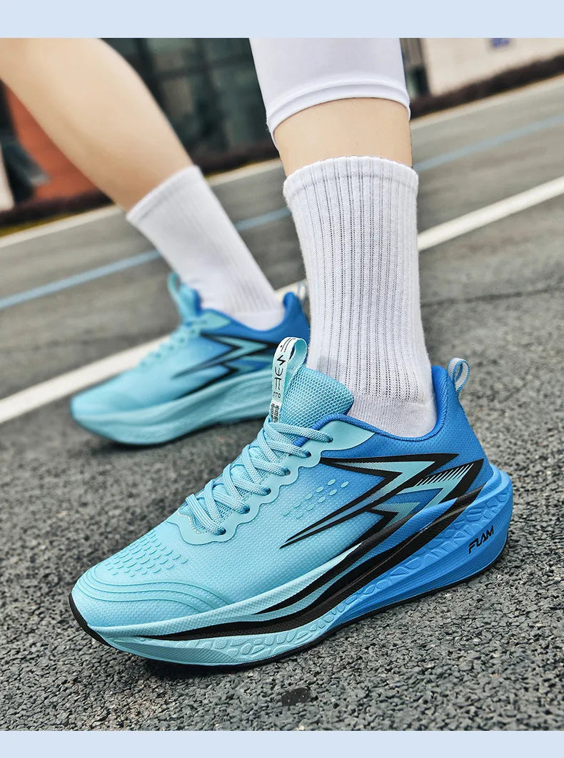 Running Shoes Carbon Board Speciality Marathon Men Sports Breathable Lightweight Women's Comfortable Athletic Nonskid Sneakers