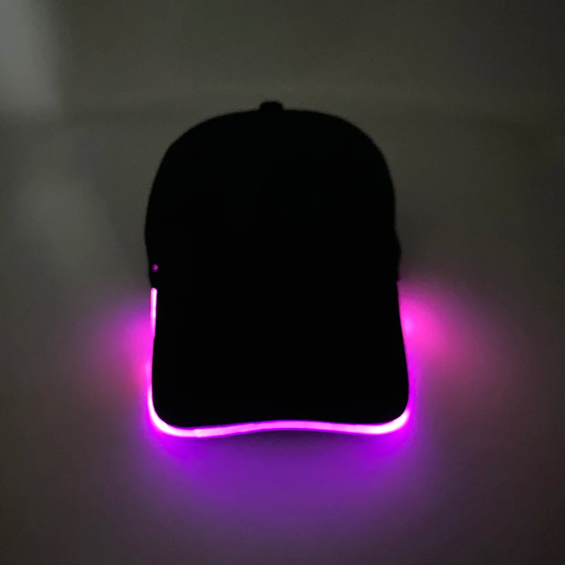 Модерна светеща бейзболна шапка с LED осветление, хип-хоп шапка за бар и клуб, флуоресцентна шапка за мъже и жени, DJ танци, парти аксесоари и костюм costume