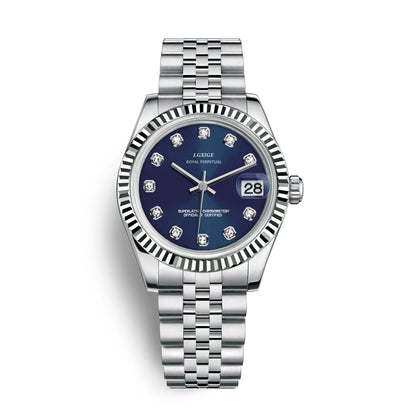 LGXIGE Quartz Elegant Dress Wristwatch Luxury Stainless Steel Waterproof Watch For Women Date Display Original Woman Wrist Watch