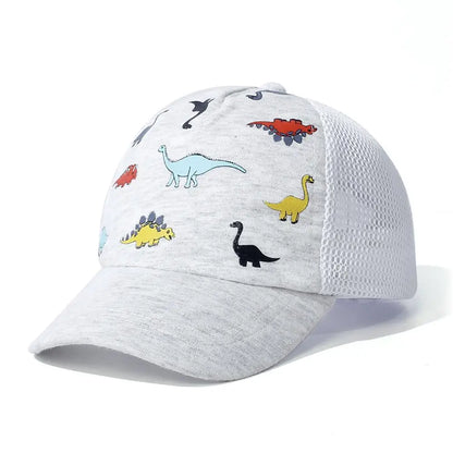 Toddler Baseball Hat Sun Protection Baby Cap Adjustable Fit Mesh Baseball Hat Outdoor Beach Sun Cap for Kids 1-5Years