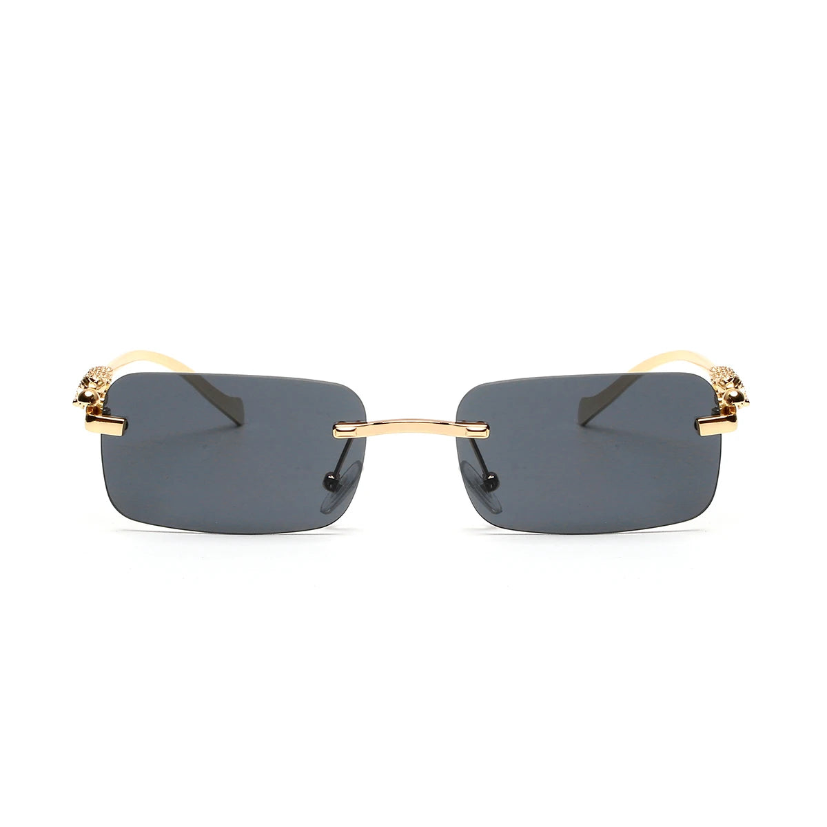 Ruiao rimless sunglasses UV400 fashion square metal glasses for men women designer man's brand sun glasses shades for outdoor