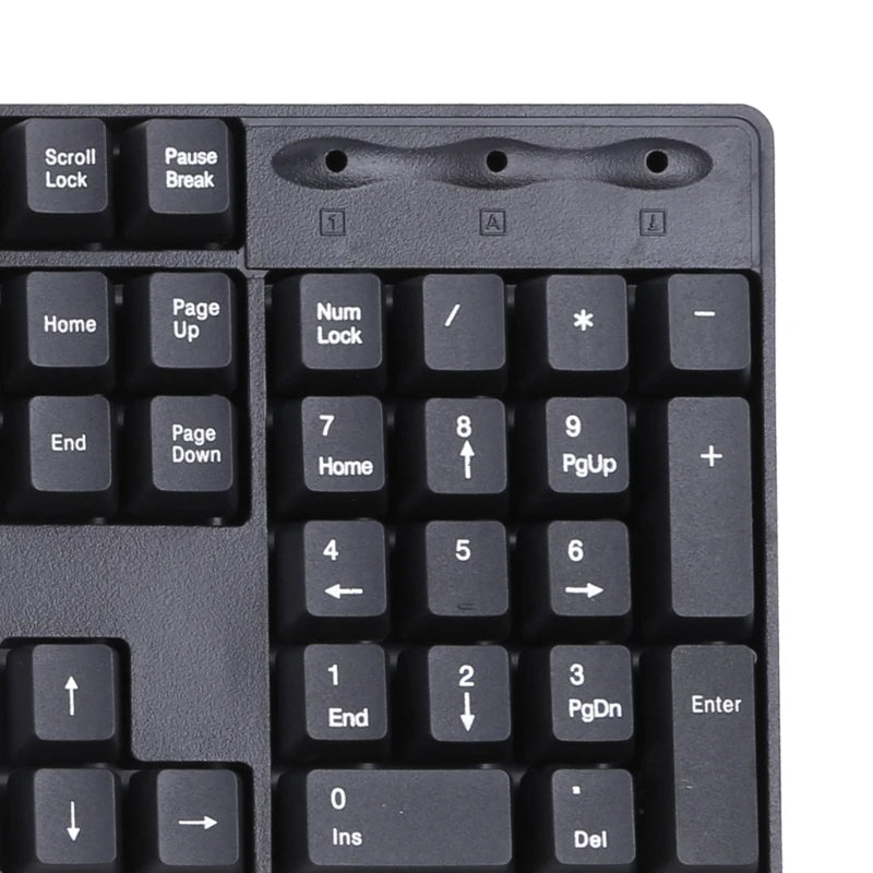 Teclado ergonómico USB para PC, teclado russo / teclado inglês, DropShipping