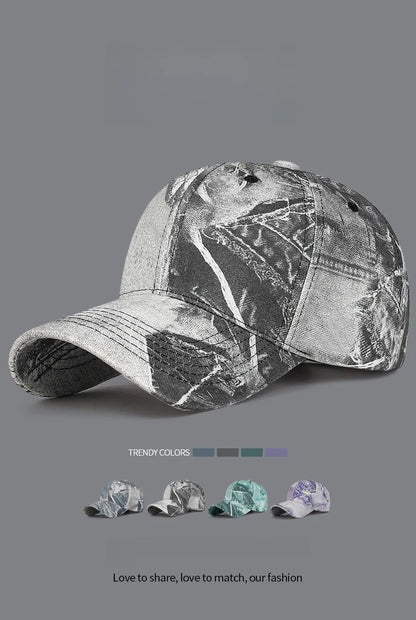 New Fashion Women Men Washed Cotton Baseball Cap Male Female Retro Four Seasons Outdoor Sports Snapback Cap Hat For Women Men