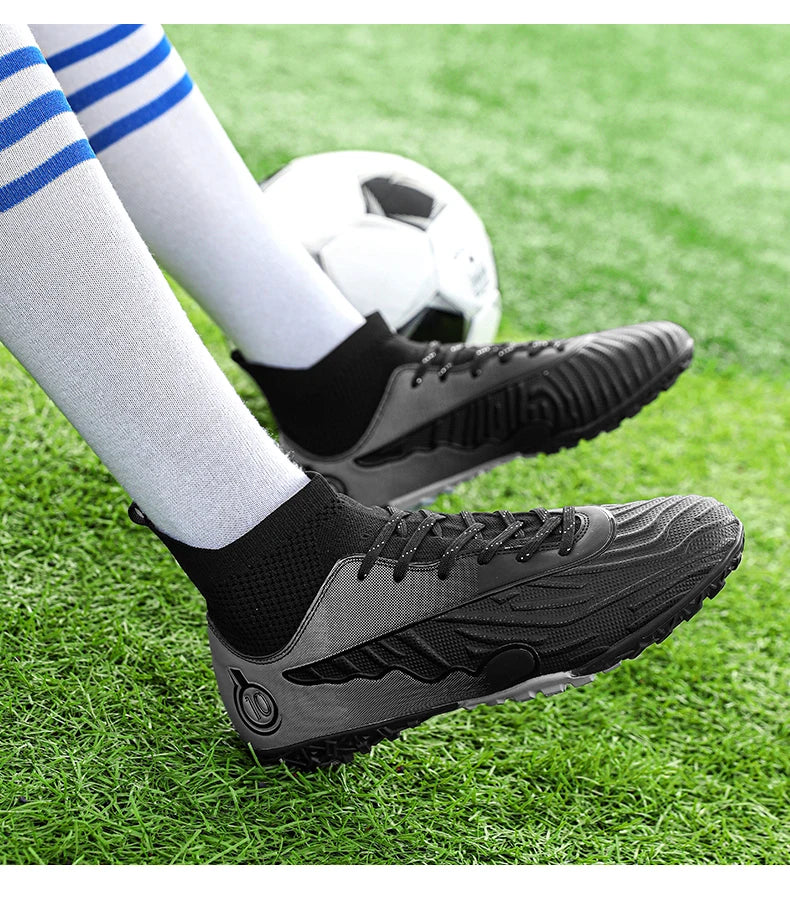 Chaussures de football professionnelles pour hommes, crampons durables pour terrain en herbe extérieur
