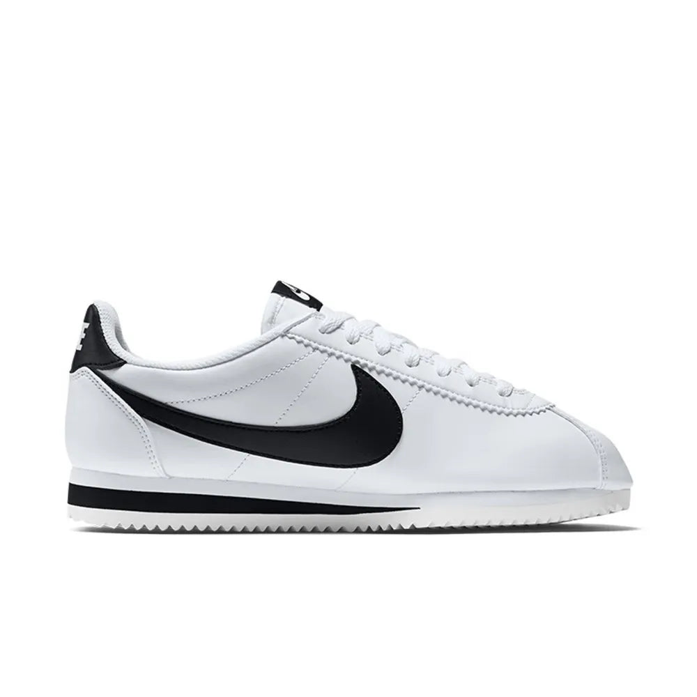 Nike Cortez Retro: Non-Slip, Durable, Lightweight, and Versatile Low-Top Running Shoes for Women in Black and White 807471-101