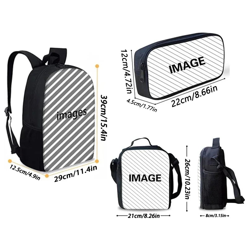 Hot Game Child School Backpack with Lunch Bags ,Design-F-FortniteS Pencil Bags ,School Bags for Boys Girls Best Gift