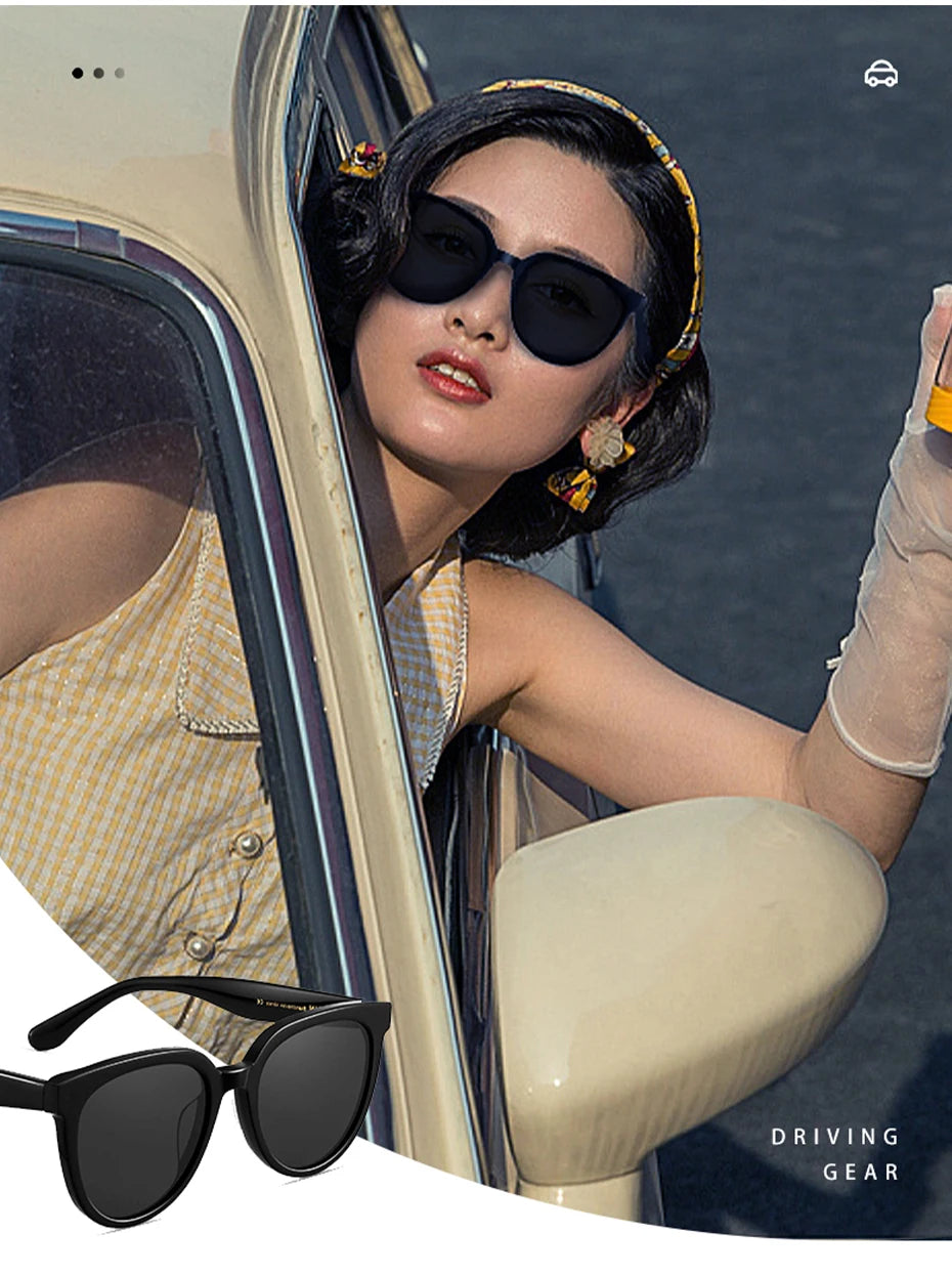CAPONI Brand Design Sunglasses For Women Fashion Retro Girls Eye Shades Korea Style Polarized Sun Glasses UV Protection BH31031