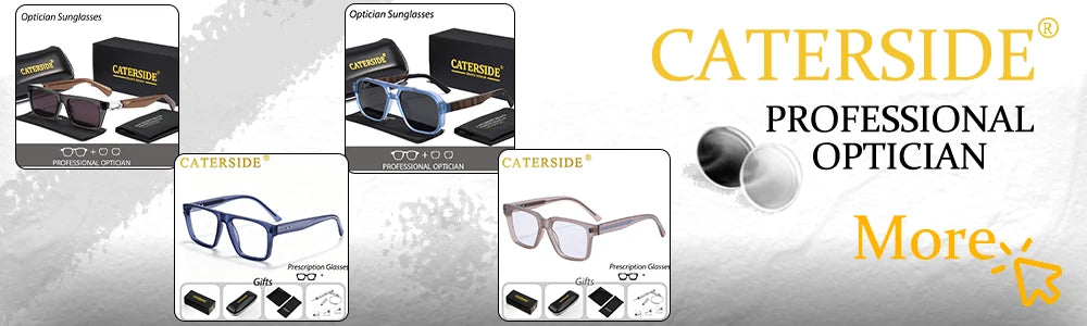 CATERSIDE Retro Small Circular Sunglasses Men Punk Propionic Luxury Brand Design Sun Glasses Women Business Party Eyewear UV400