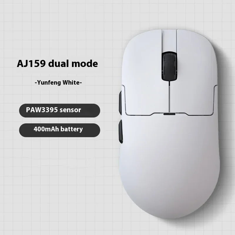 AJAZZ AJ159 APEX Wireless Gaming Mouse, Tri-Mode 8K Gaming Mouse with PAW3950 Sensor, Ultra-Lightweight Low Latency Rechargeable Gaming Mouse with Charging Dock