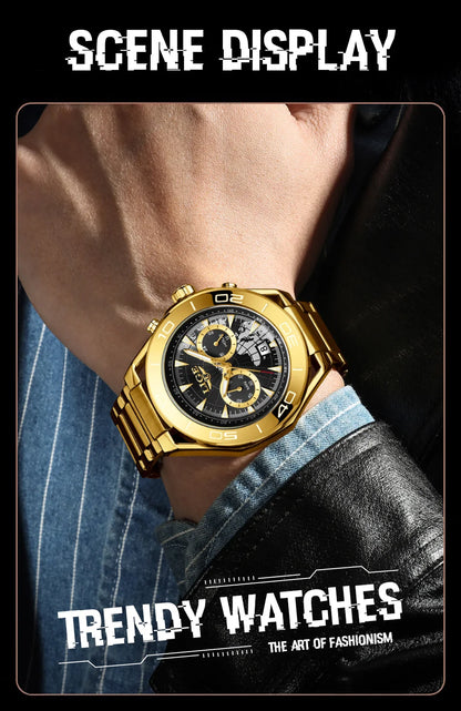 LIGE Top Brand Luxury Mens Watches Casual Business Watch Men Fashion Waterproof Military Men's Quartz Wristwatch Montre Homme