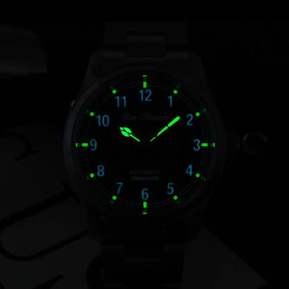 San Martin Simple Men Watch 37mm Pilot Miyota 8215 Classic Military Explore Automatic Mechanical Watches Waterproof 100m