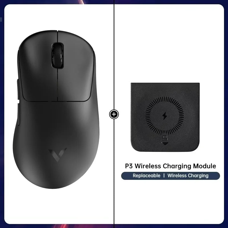 Rapoo VT3S /VT3S MAX GEN-2 Bezprzewodowa mysz gamingowa, prawdziwe 8K Wireless Polling Rate, 49g, ultralekka, czas pracy baterii do 750Hr