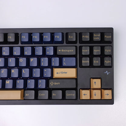 KBDiy 174 Keys GMK Blue Samurai Keycaps for Mechanical Keyboard  PBT Cherry Profile GMK Keycap Double Shot for Aula F75 F87 F99