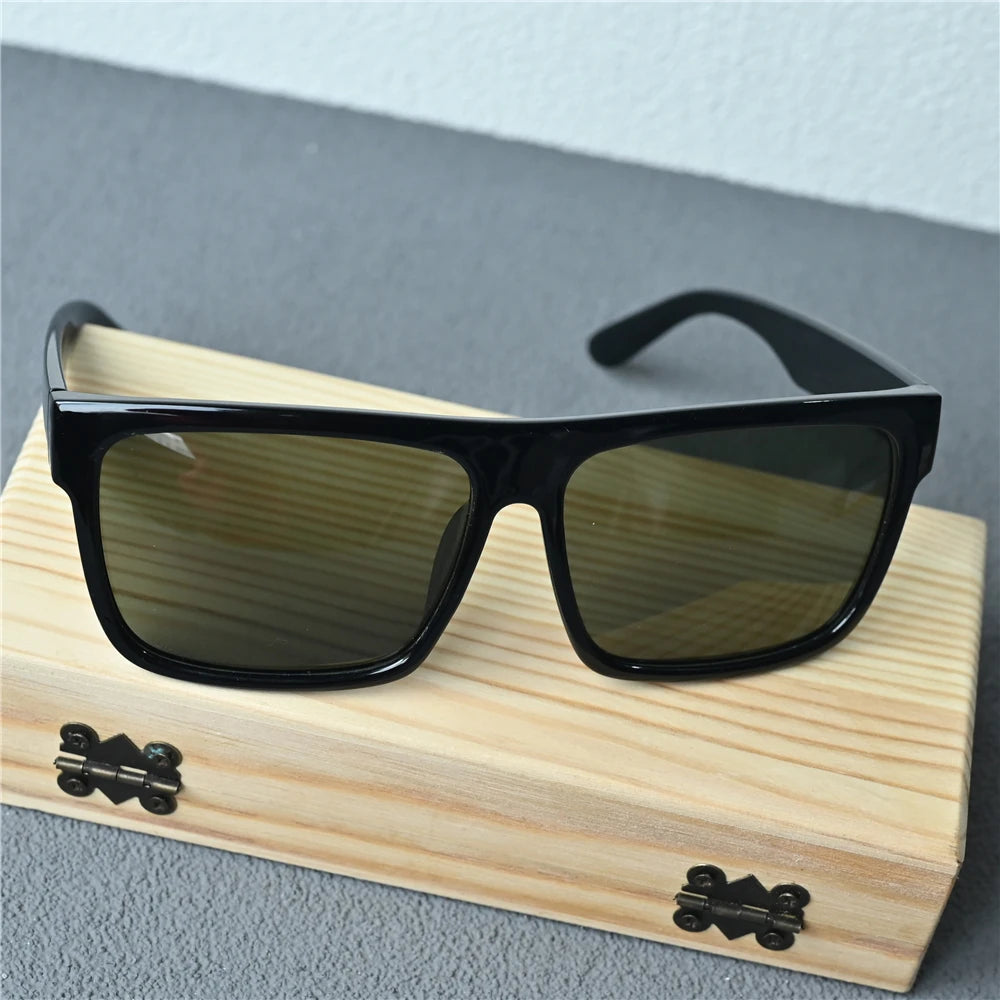 Vazrobe 165mm Oversized Black Polarized Sunglasses Men Large Huge Sun Glasses for Male Flat Top Steampunk Big Large Face